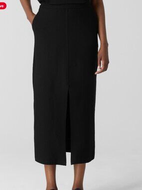 NWOT Eileen Fisher Washable Stretch Crepe Skirt